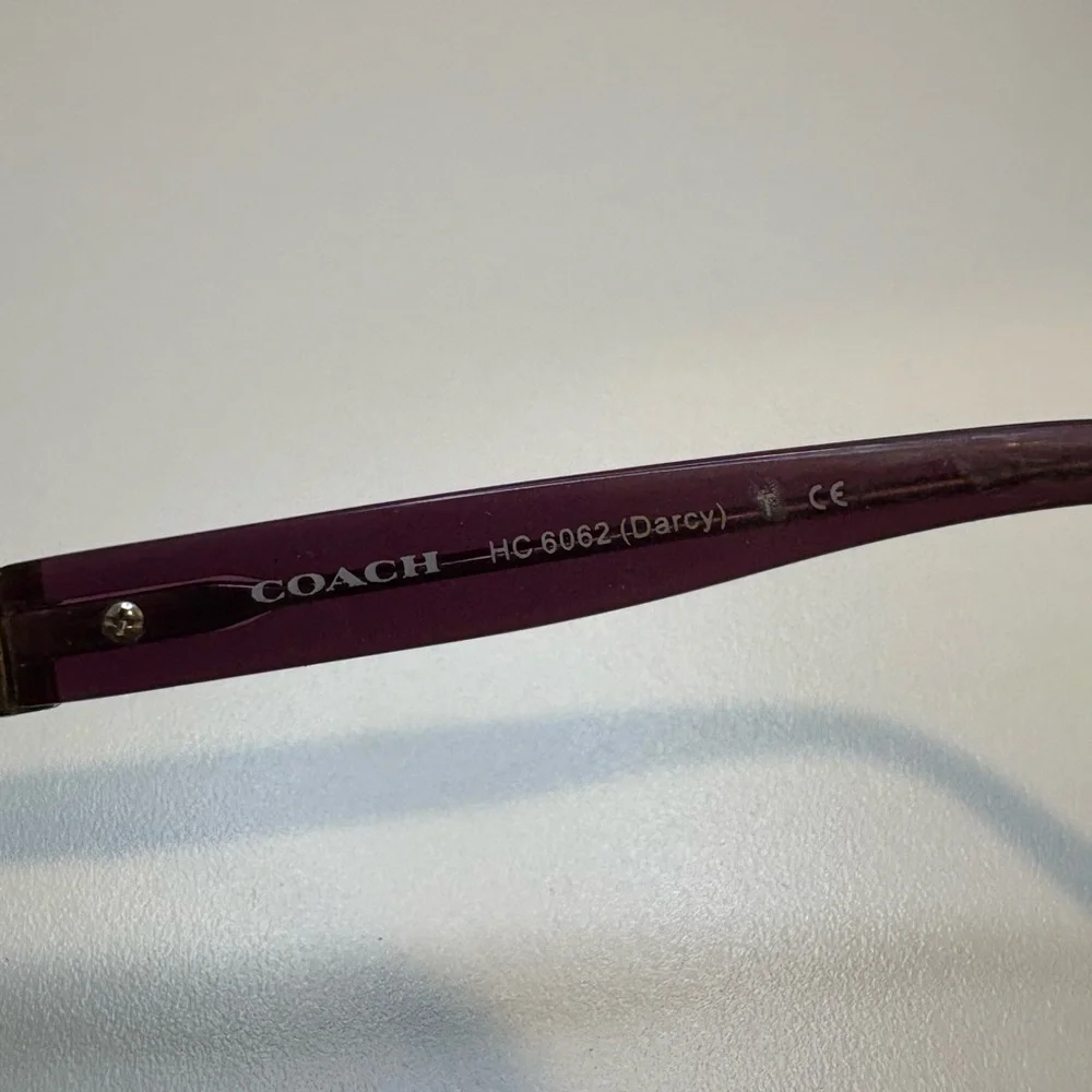COACH EYEGLASSES HC6062(Darcy)5273‎ (Spotty Tort/Purple) 51•16•135 COACH GLASSES